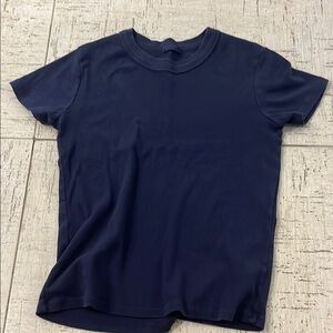 Brandy Melville Blue Fitted Short Sleeve T-Shirt